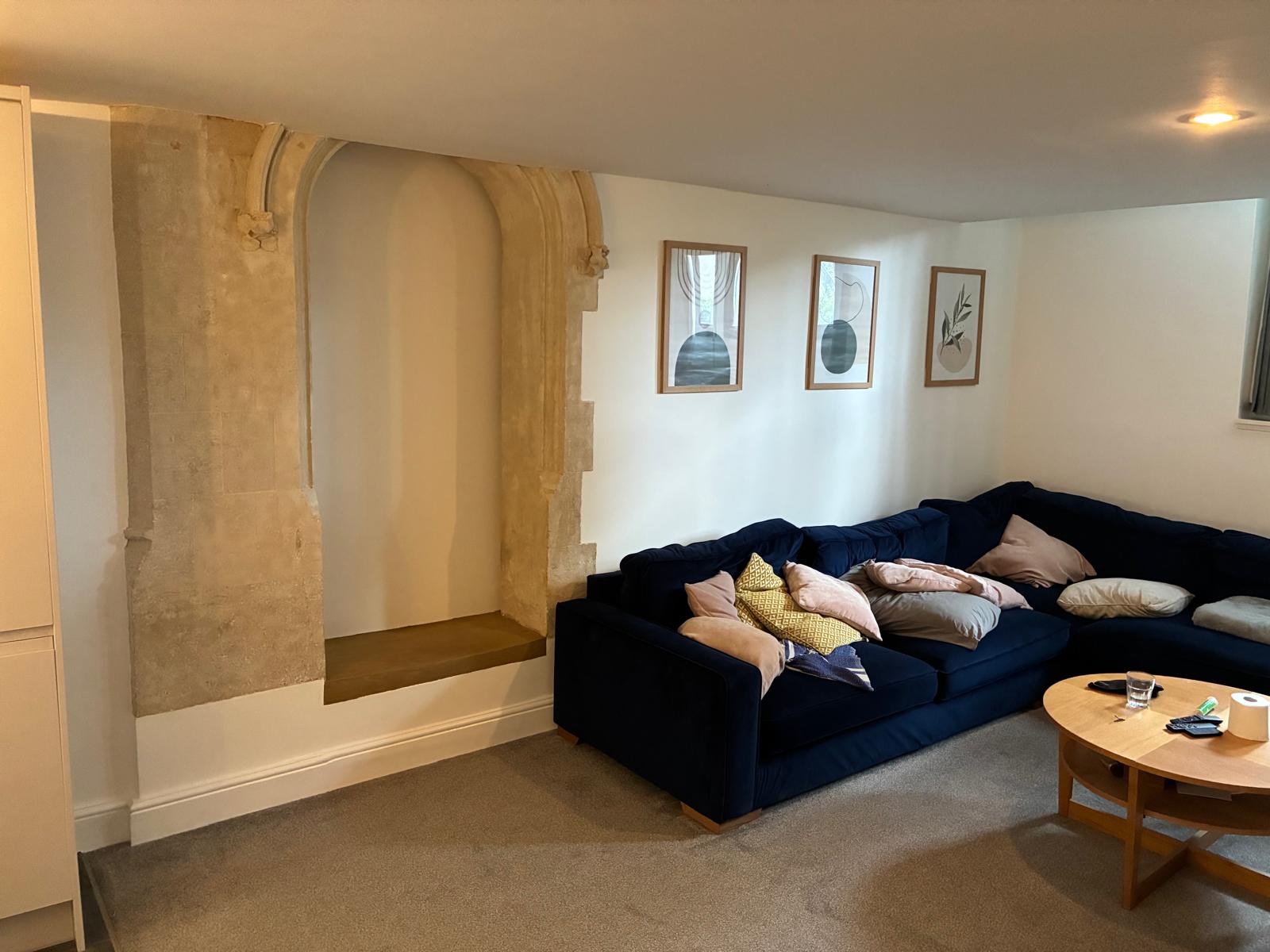 The same room after damp treatment and redecoration